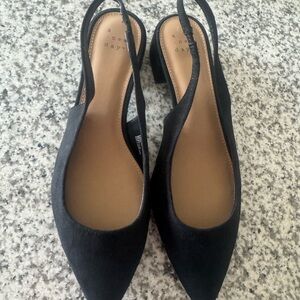 a new day Black Slingback Heels